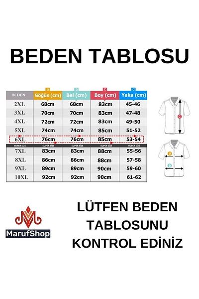 marufshop Ανδρικό βαμβακερό πουκάμισο Ξυλοκόπος Plus Size 125 Weight - Μακρυμάνικο