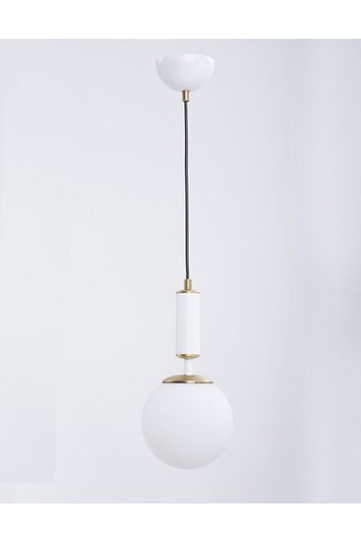MŞ Aydınlatma Hector White Antique White Glass Chandelier