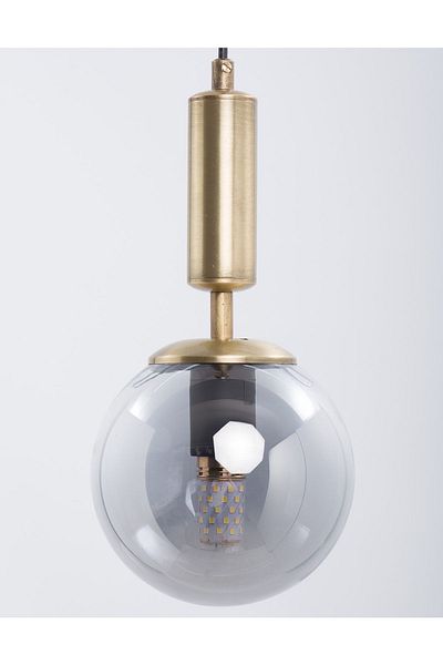 MŞ Aydınlatma Hector Antique Finish Smoked Glass Chandelier