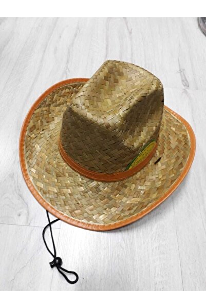 emirteks قبعة رعاة البقر من القش