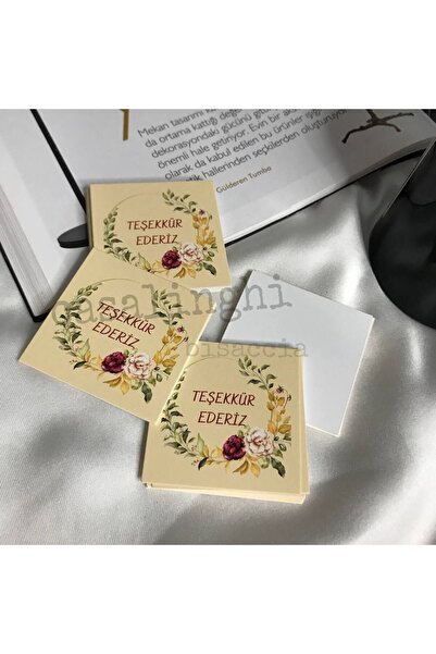 bisaccia Teşekkür Ederiz Kartı Çiçekli E Ticaret Hediye Kartı Tebrik Kartları...