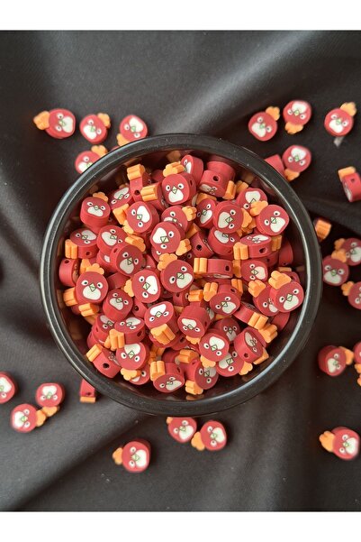 Bijumix Aksesuar 25 Adet 10 mm Angry Birds Figürlü Fimo Boncuk Takı Yapımı ve...