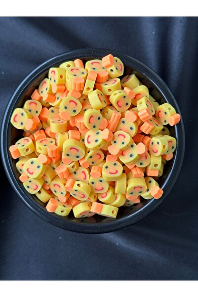 Bijumix Aksesuar 25 Adet 10mm Polimer Kil Fimo Civciv Ördek Figürlü Boncuk Ta...