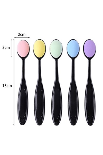 Mona Craftist Saplı Mürekkep Karıştırma Süngeri Scrapbook Kaşık Sünger Saplı Sünger 1 Adet Renkli