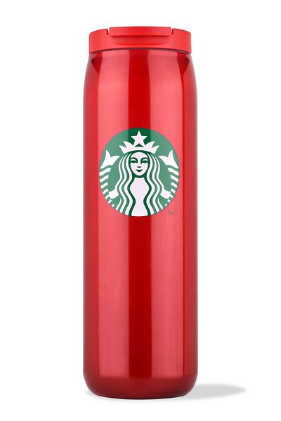 Starbucks Red Shiny Stainless Steel Thermos 473 ml