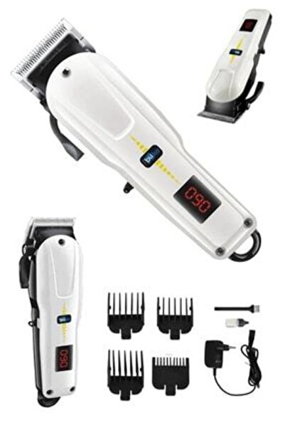 Insua Profesyonel Kablosuz Şarjlı Dijital Göstergeli Çelik Bıçaklı Saç Sakal ...