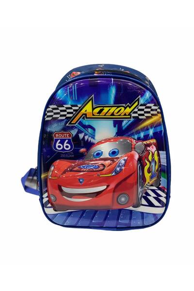 Şımarık ARABA DESENLİ ERKEK ÇOCUK ANASINIFI ÇANTASI