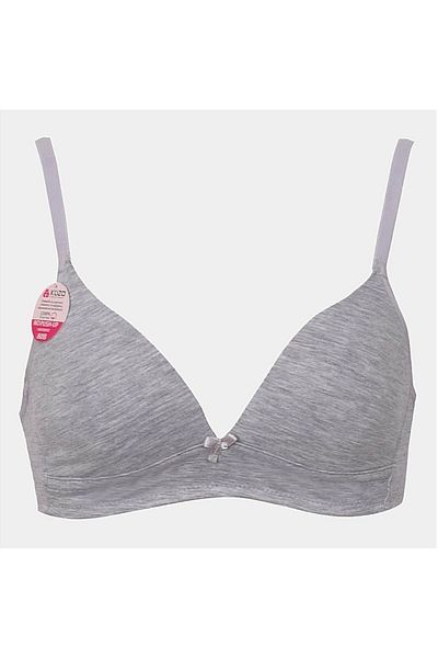 Koza Extra Sports Cotton Triangle Bra - Young Girl (Γκρι Χρώμα) Μαλακή Εγχώρια Παραγωγή