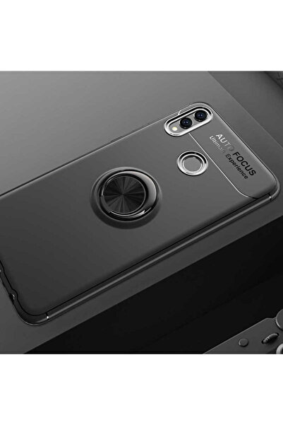 halkhouse Huawei Honor 8C Uyumlu Kılıf Auto Focus Yüzüklü Standlı Ravel Silik...