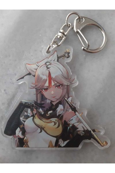 Kaptan Mavi Genshin Impact Ningguang Character - Keychain Gift Bag Ornament Mascot Toy