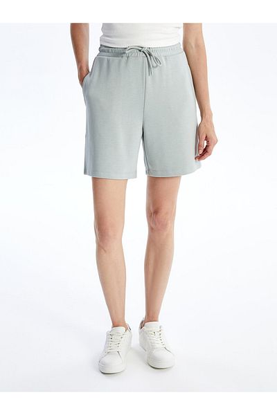 LC Waikiki Women's Straight Shorts - Elastic Waist