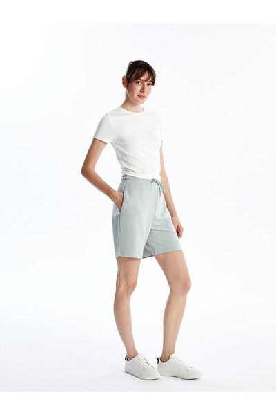 LC Waikiki Women's Straight Shorts - Elastic Waist