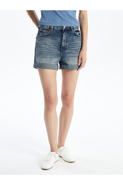 LC Waikiki Pantaloni scurți de jeans pentru damă - Standard Fit