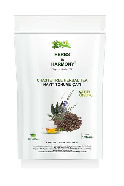 Herbs & Harmony شاي أعشاب تشاست تري، شاي أعشاب بذور تشاست 150 جرام