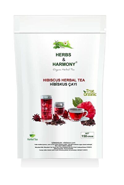 Herbs & Harmony Hibiscus Herbal Tea Hibiskus Bitki Çayı 150 gram