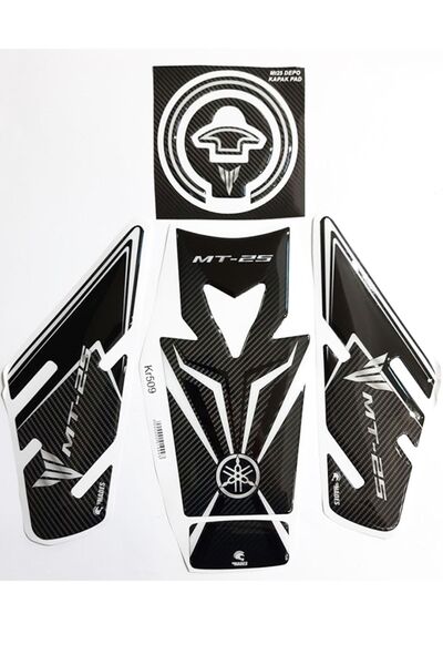 3M Mt25 Tank Pad Seti Karbon Beyaz 2015-2018