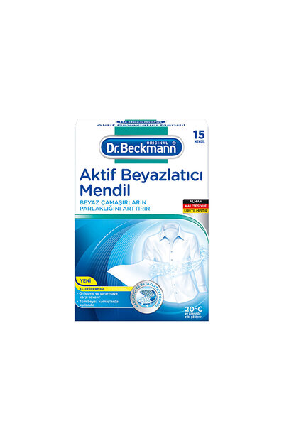 Dr.Beckmann Dr. Beckmann Aktif Beyazlatıcı Mendil 15 Adet