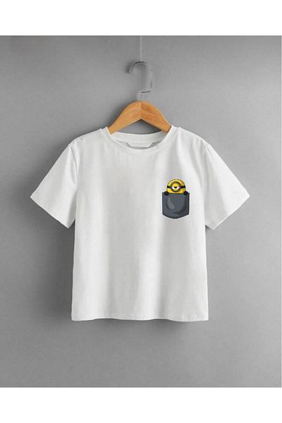 Evomind 1 tricou este un cadou pentru achiziții de 5 și peste în coș - Tricou pentru copii unisex cu imprimeu Minions