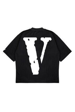 PURE EFFECT VLONE FRIENDS BASKILI S YAH Oversize Unisex 100 Pamuklu Nefes Alan Kalin Kuma li T shirt Fiyat Yorumlar Trendyol