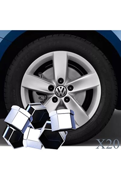 VOLKSPAR JETTA 2015-2018 MODEL ARASI UYUMLU (20 ADET ŞİFRESİZ-1Z) KROM BİJON KAPAĞI TAKIM