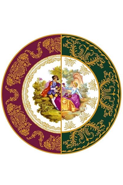 LEONARTE CASA طبق كيك ديكور إيطالي لـ 6 أشخاص