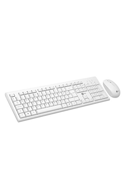 LENOVO Lecoo Kablosuz Türkçe Q Klavye Mouse Set Beyaz Kw200-B