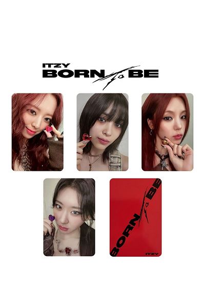 Kpop Dünyasi ITZY '' Born to Be'' Photocards Set V3