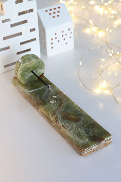 3Wdesign Yeşil Onyx Mermer Özel Tasarım Tütsülük Hediyelik