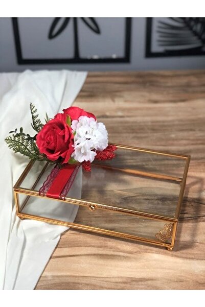Masalsı Concept 25-15 Cm Zincirsiz Kız Isteme Çikolata Kutusu Cam Kutuda Söz ...