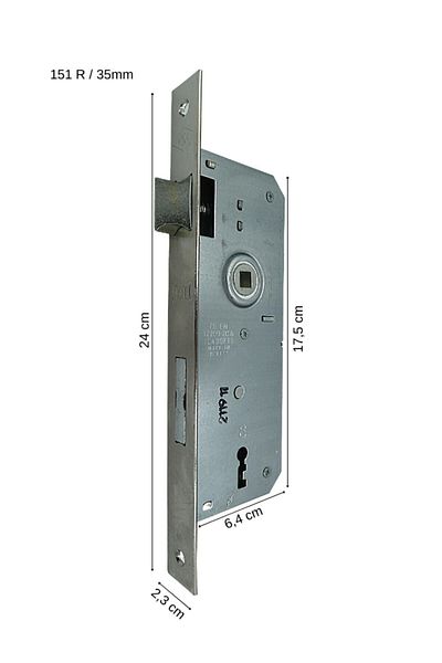 KALE Lock 151r-35mm Ball Bearing Room Type Yellow