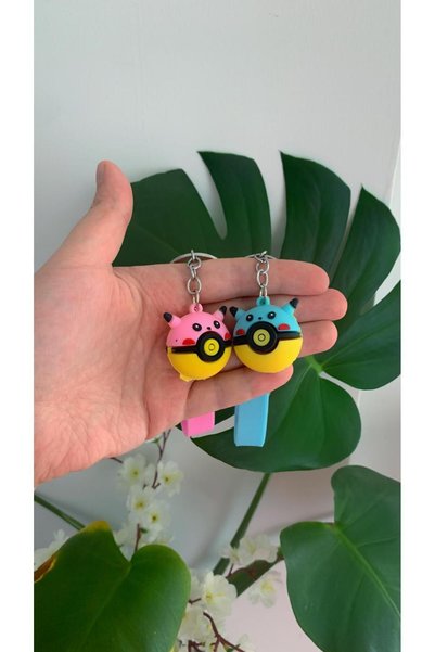 SSCglow Pokemon Silicone Keychain (Pack of 2)