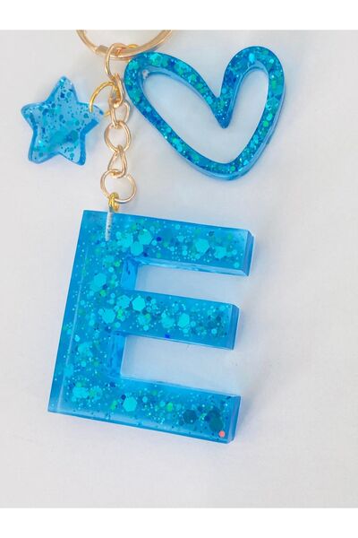 Ustaeller Blue Gift High School - Keychain Letter E
