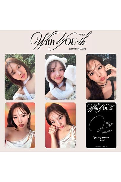 Kpop Dünyasi TWICE Nayeon '' With Youth'' Photocard Set