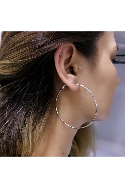 The Shirret Accessories أقراط هوب متوسطة