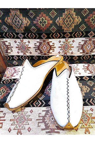 Osmanlı Yemeni Dünyası Yemeni (Çarık), Terlik Model, Bulut Mavisi Renk.