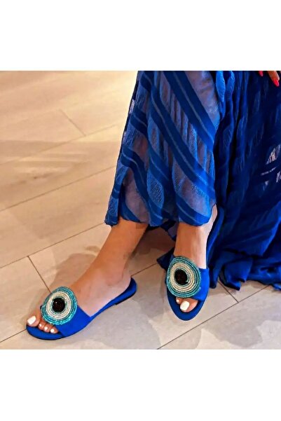 GUİZ Kadın Taşlı Düz Terlik