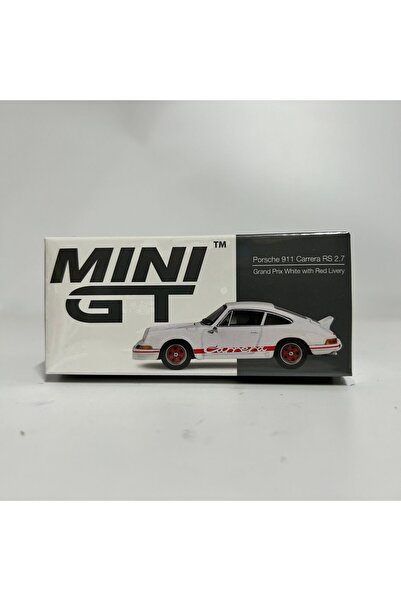 mini gt 612-Porsche 911 RS 2.7 Grand Prix White with Red Livery