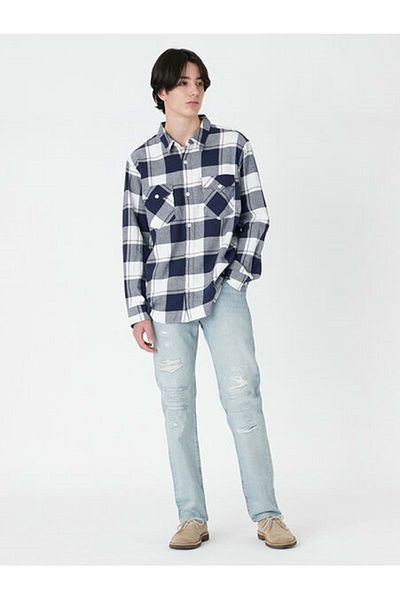 Levi's ΑΝΔΡΙΚΟ ΚΑΡΟ ΠΟΥΚΑΜΙΣΟ RELAXED FIT WESTERN GOUGH PLAID NAVAL A A1919-0037