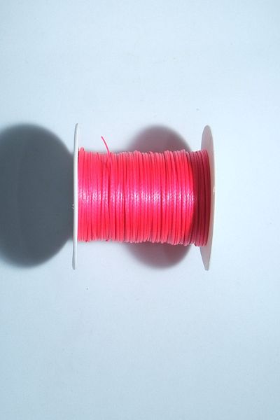 Eskişehir hobi sanat 50 Meters 1 Mm Waxed Thread Neon Pink Saddler Leather Necklace and Bracelet Set