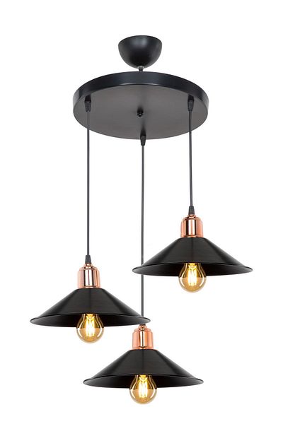 AG LightDesign Chandelier Black Pendant Lamp - Living Room, Kitchen, Hallway and Bedroom Lamp
