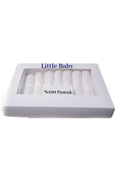 Little Baby Bebek Soft Penye Ağız Mendili 7'Li Ekru