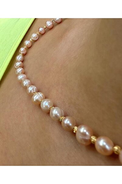 TAVUSKUSHU gerçek kültür incisi,sade,zarif,altın kaplama inci kolye