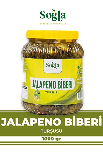 SOĞLA ZEYTİNCİLİK Doğal Jalapeno Biberi Turşusu 1000gr