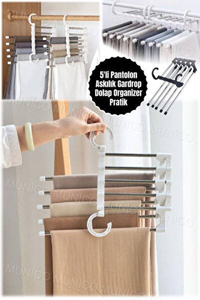 Munico Çok Fonksiyonlu Pantolon Rafı: Kullanışlı ve Dayanıklı Katlanabilir Pa...