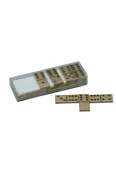 SERA Small Size Iron Dominoes - Brass