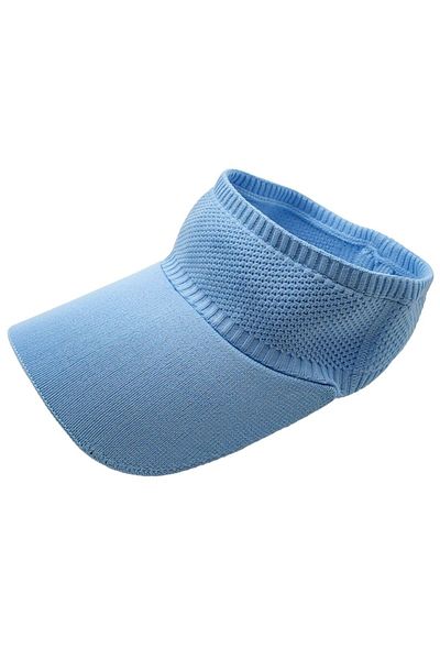 AXE SPORTSWEAR Light Blue Flexible Visor Sunscreen Tennis Cap - Beach Casual