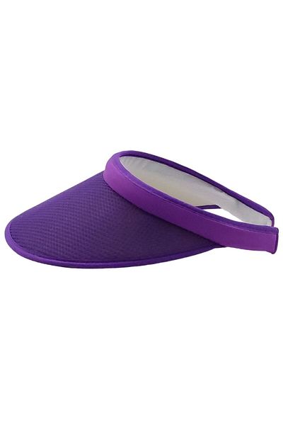 AXE SPORTSWEAR Purple Visor Summer Hat - UV Sun Protection, Casual Beach and Tennis Hat
