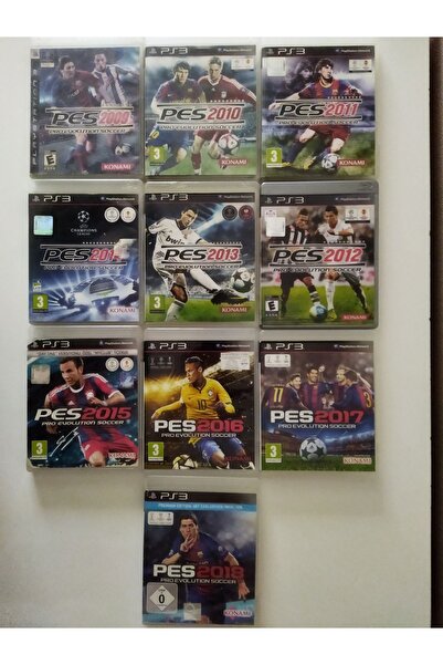 KONAMI PS3 OYUNU - PES SERİLERİ ( 10 OYUN )