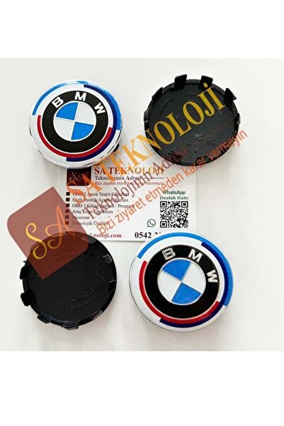 SATECHNOLOGY Bmw 50.yıl Jant Göbeği Logosu 56 Mm (newtype Mavi-beyaz)