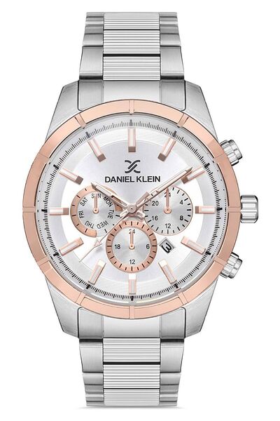 Daniel Klein Rose Gold/metallic Steel Bracelet Men's Wristwatch